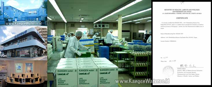 enagic kangen water osaka japan factory
